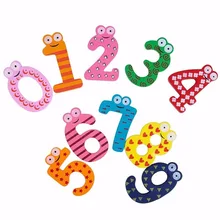 10 шт./компл. Монтессори детские номер холодильник магнитный рисунок Придерживайтесь Математика Деревянные развивающие детские игрушки для детей