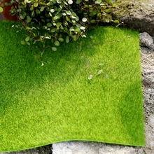 Микро Пейзаж украшения 30*30 см DIY мини-сказочный сад декоративные растения искусственные поддельные мох декоративные газон зеленая трава