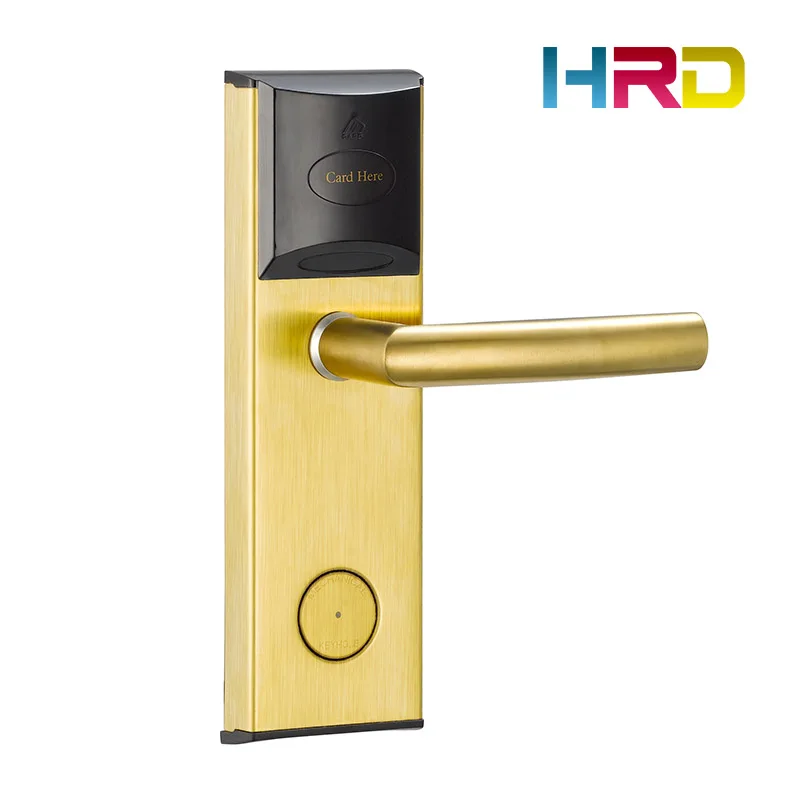 

Electromagnetic door lock electromagnet hotel smart guest room key card locks AA Baterry keycard rfid locker system