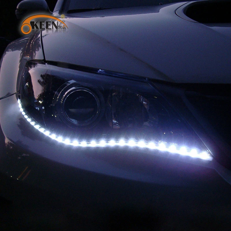 OKEEN 2x Водонепроницаемый Авто Декоративные гибкие Светодиодные ленты 12 В 30 см 15SMD