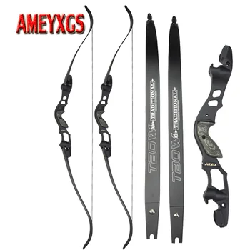 

1pc Archery 30-55lbs Recurve Bow American Hunting Bow Right Hand Longbow For Outdoor Sports Hunting Shooting Accessories