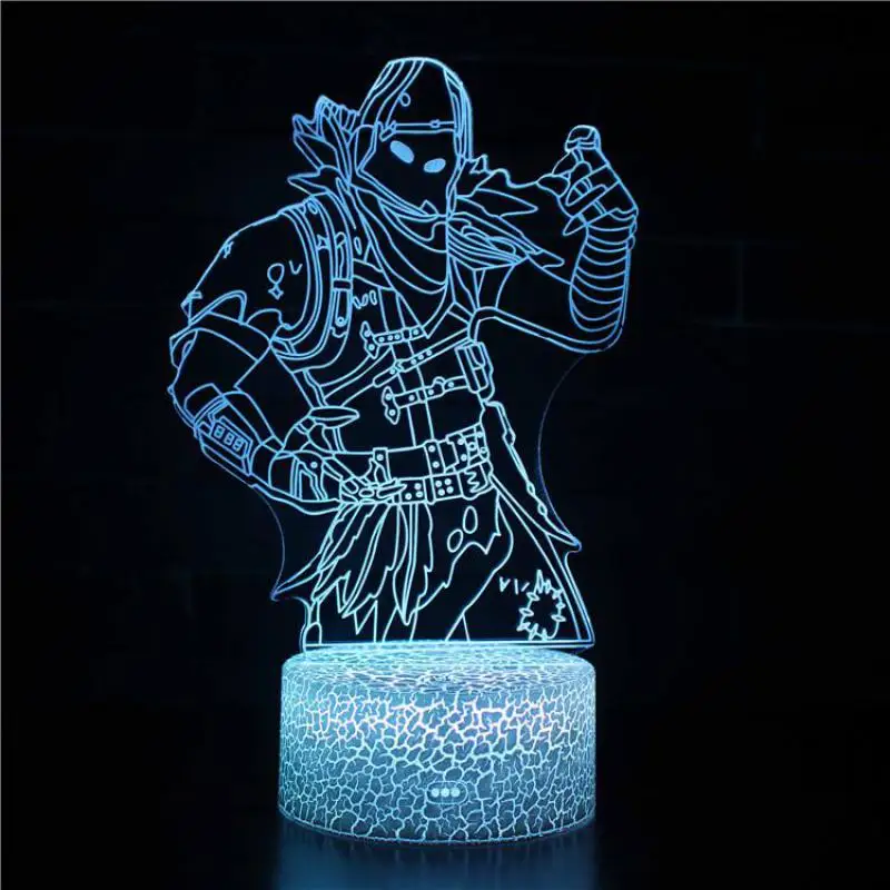 

Christmas toys 3D LED Lamp 7 Colors Touch Switch Table Desk Light Lava Lamp Acrylic Illusion Room Lighting Game Gifts