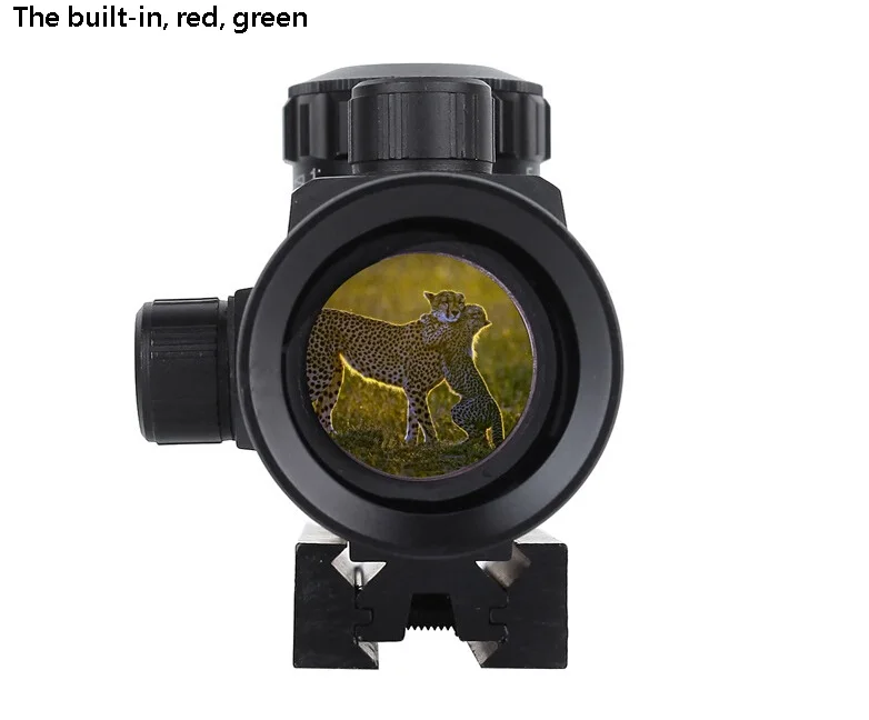 The new red and green dot sight is adjustable up and down to find the bird