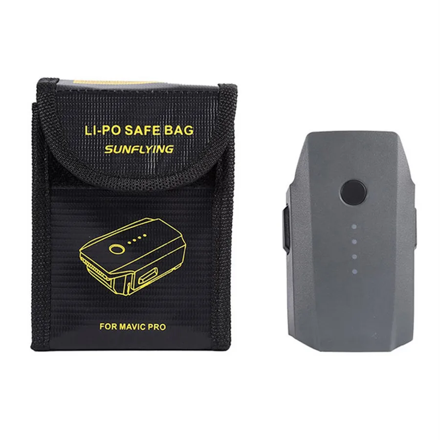 Lipo Battery Explosion-proof Safe Bag for Mavic Pro Battery Fireproof Case Fiber Storage Box Protector-1