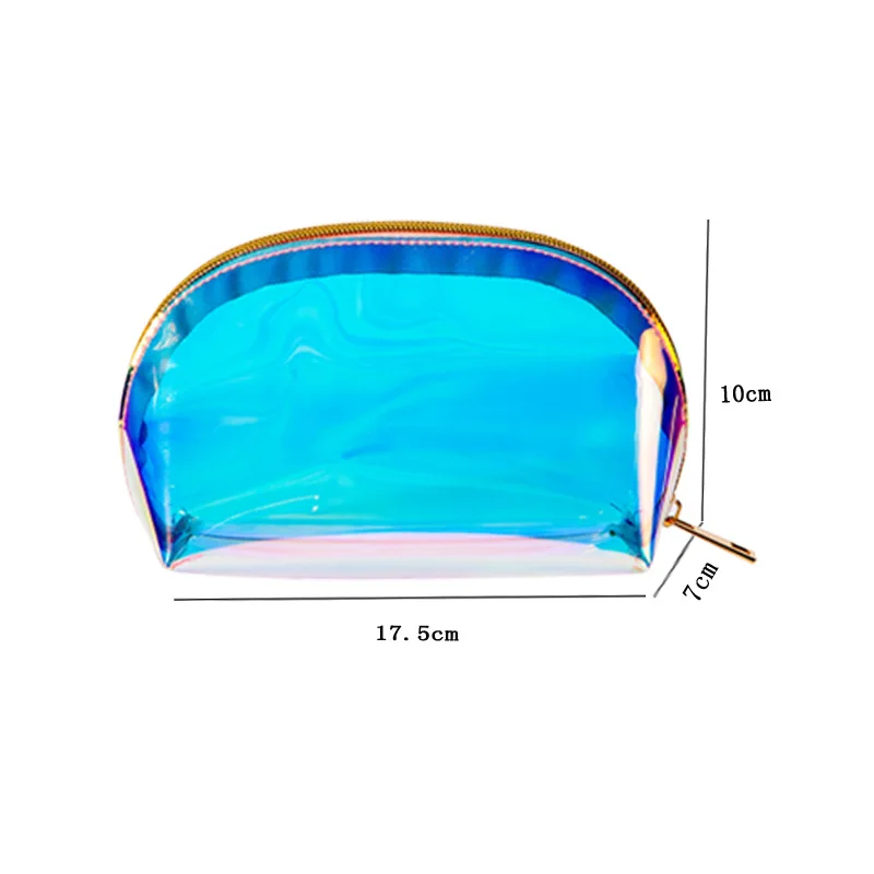 laser makeup bag 01 ПВХ прозрачный косметический Органайзер для путешествий Женская Лазерная сумка для макияжа модная женская Желейная сумка женская сумка-косметичка - Цвет: laser makeup bag 01