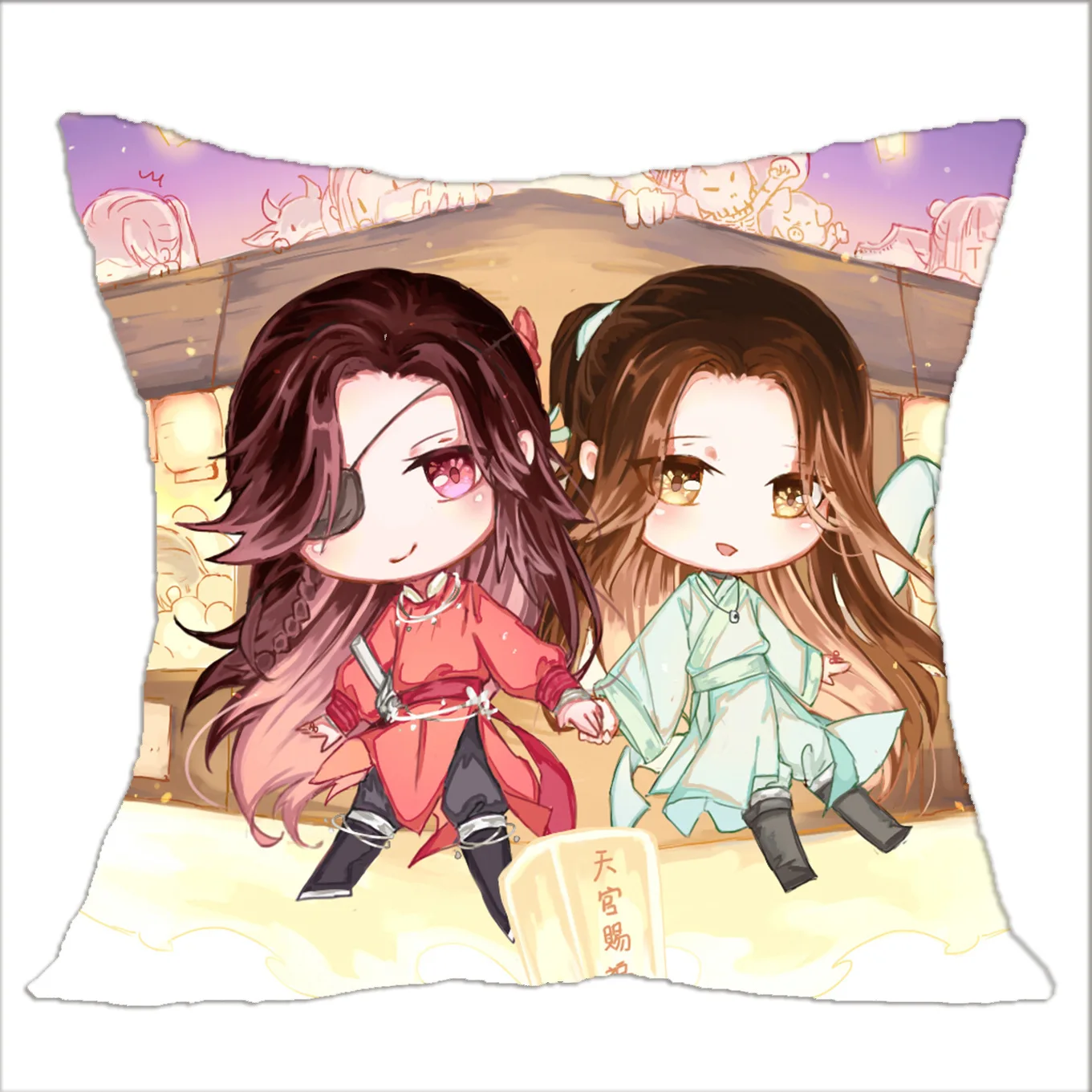 Anime Tian Guan Ci Fu Square Pillow Case Covers Fashion Cartoon Figure Huacheng Home Pillowcase Best Friend Graduation Gift Anime Tian Guan Ci Fu Square Pillow Case Covers Fashion Cartoon Figure Huacheng Home Pillowcase Best Friend Graduation Gift