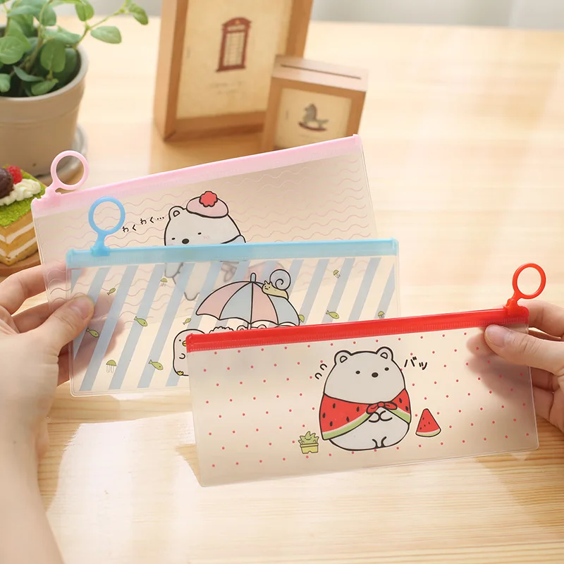 Kawaii Cat series Pencil Bag Cute Canvas material pen pencils bag
