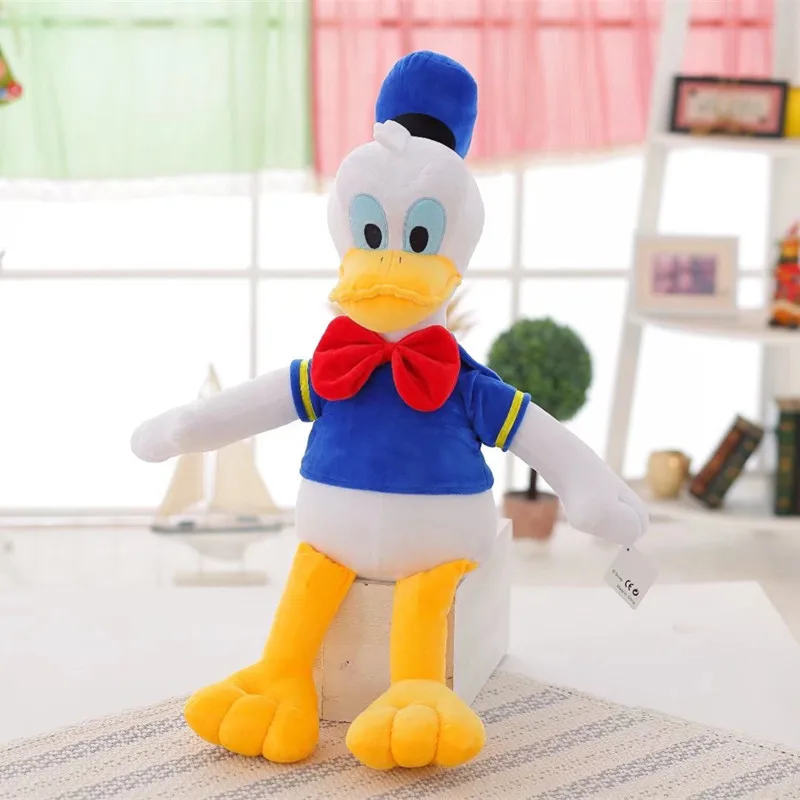 Гигантский мультфильм чехол с Дональдом и Дейзи Дак мягкий плюшевый для ребенка милый игрушечные животные Подушка успокаивать младенцев игрушка фигурка для ребенка обувь для кукол дома декабря - Цвет: Donald