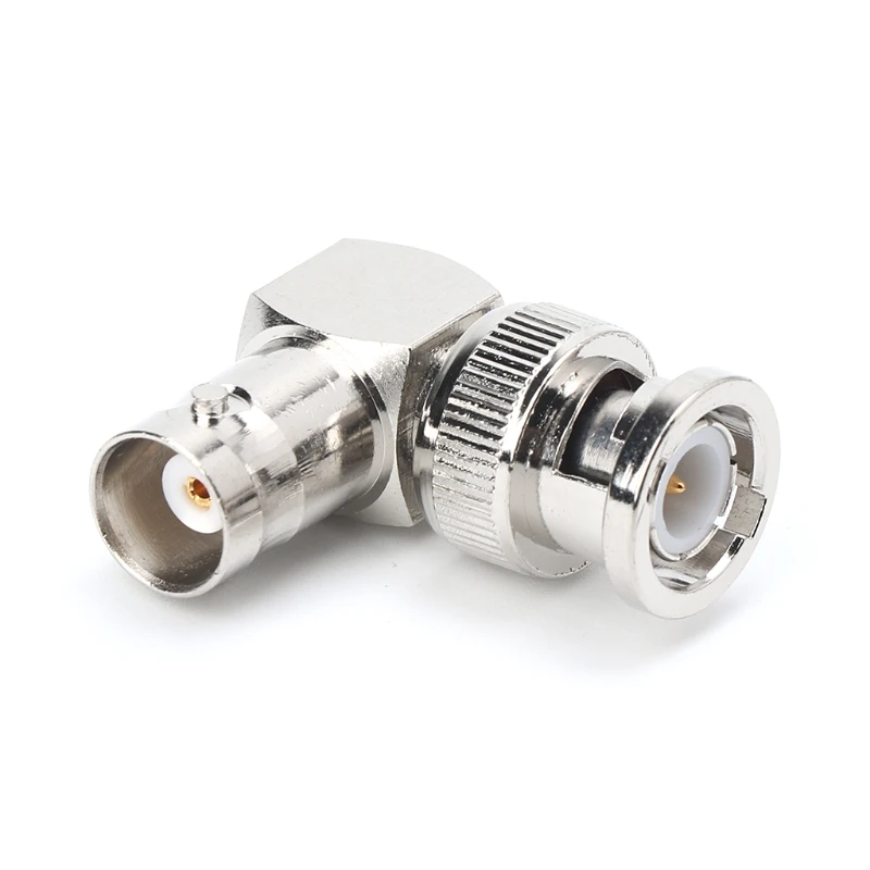 

1Pc BNC Male Right Angle to Female Adapter RF Coaxial Cable Adapter L-shaped BNC Male Right Angle to Female Connector