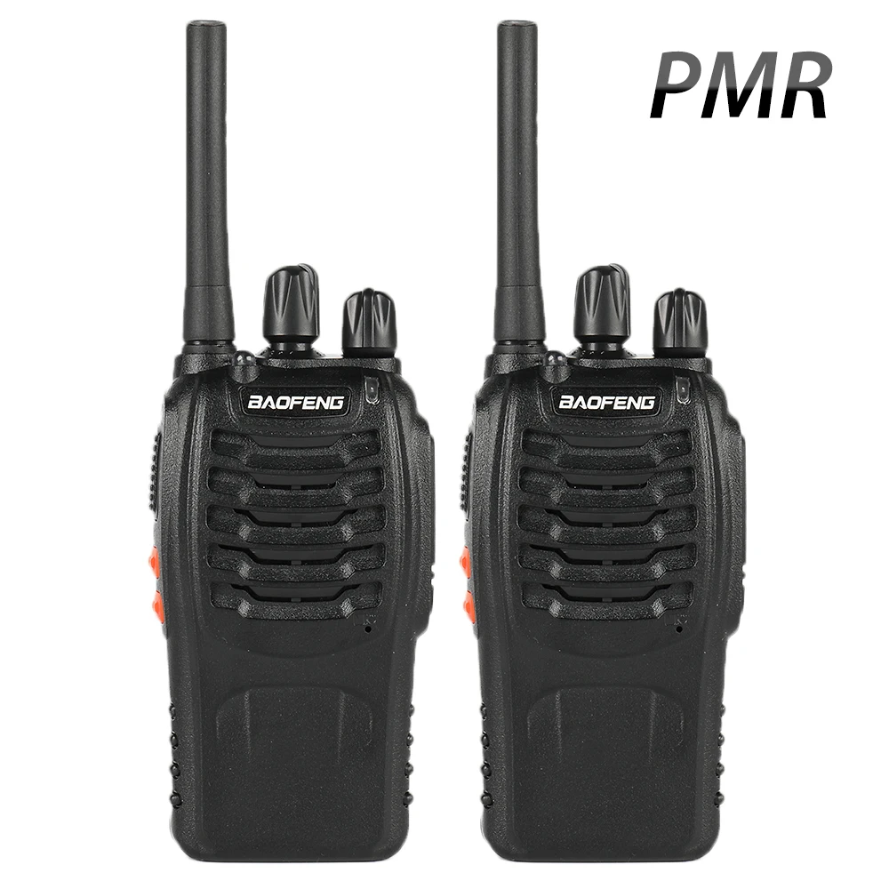 2 шт. Baofeng BF-88E PMR обновленная версия 888S рация с USB зарядным устройством UHF 446 МГц 0,5 Вт 16 CH ручной радиопередатчик