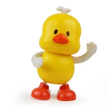 Eletronic вокальная игрушка ручной качели Прогулки Танцы мультфильм утка с поющим звуковым светом особенность