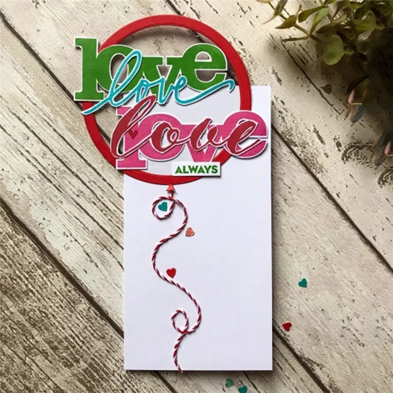 

Eastshape Words Love Metal Cutting Dies Stencil for DIY Scrapbooking Embossing Cards Crafts Diecuts New 2019 Christmas Greeting