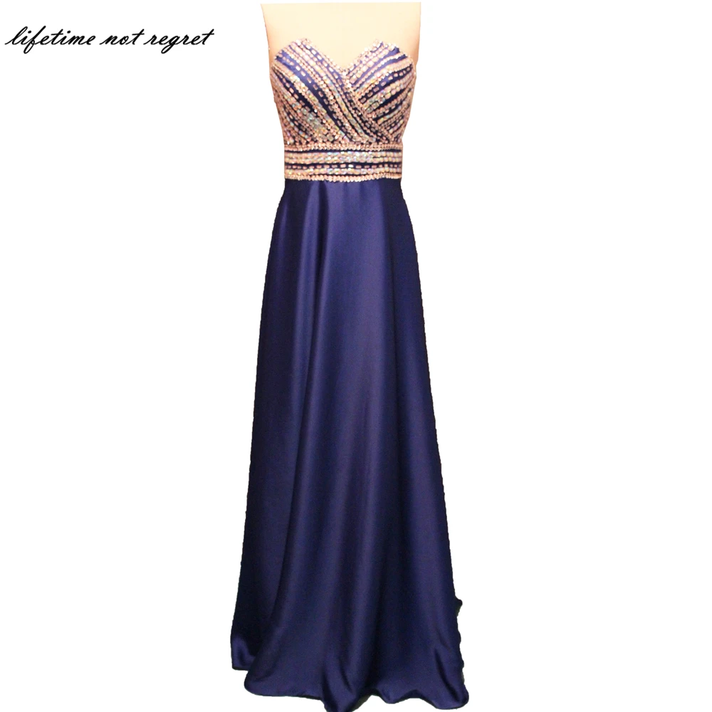 2017 Elegant Mermaid Bridesmaid Dresses Luxury Beading Satin Light