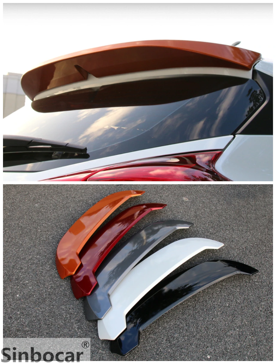 ABS пластик окрашенные хвост багажник губы крыло праймер цвет задний спойлер насадка для Nissan KICKS спойлер Стайлинг отделка