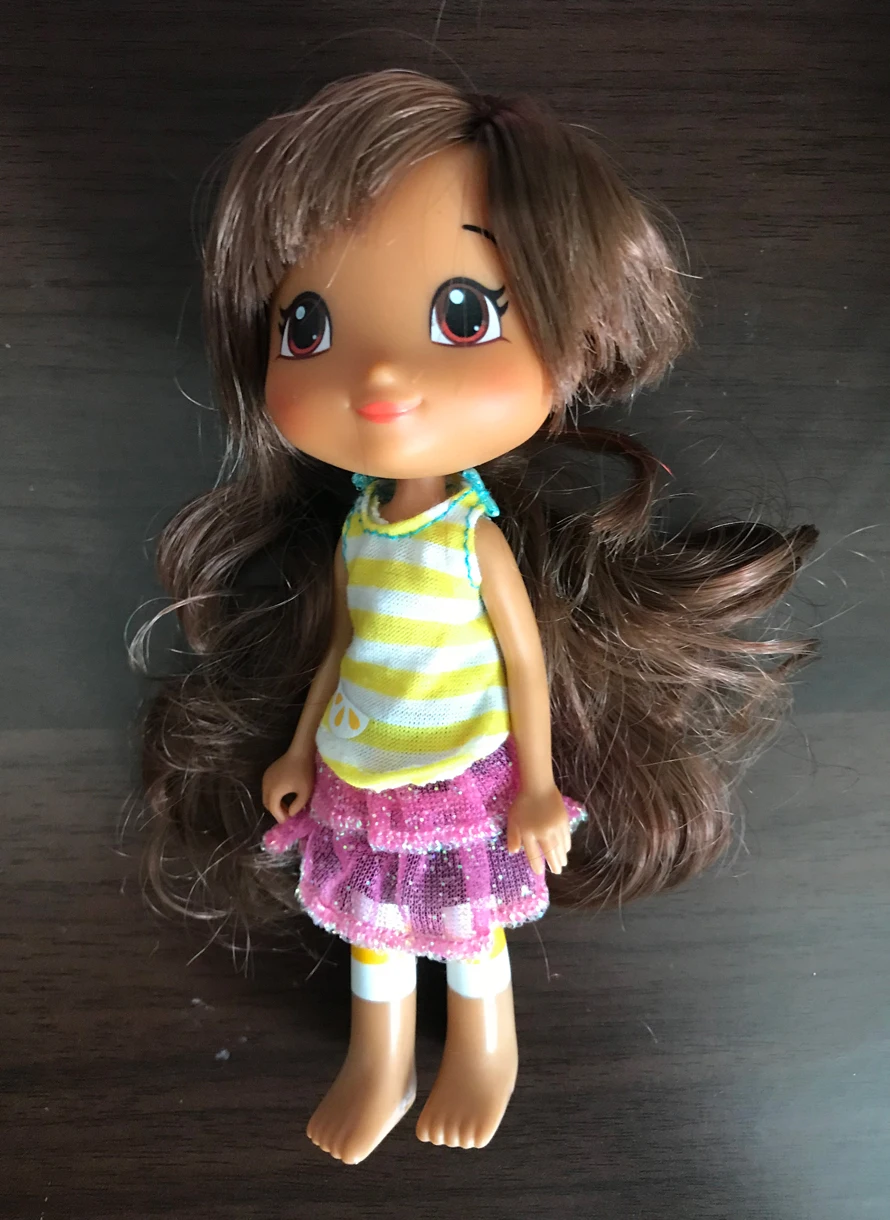 

about 15cm Original Strawberry princess Dolls Colorful hair scented doll with clothes without shoes girls Christmas gifts