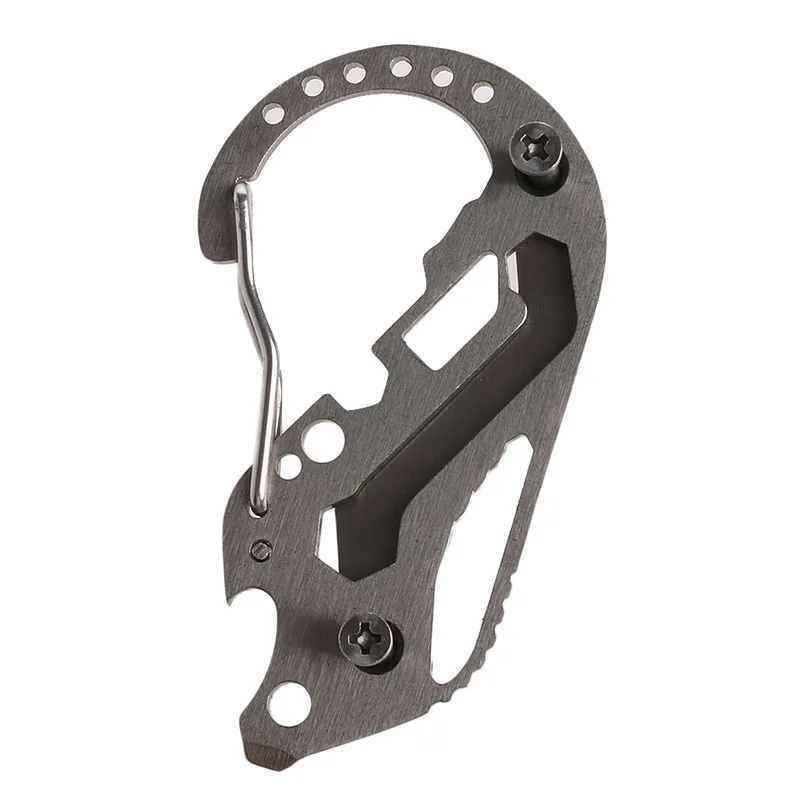 

EDC Gear Multi-function Key Holder Screwdriver Carabiner Wrench Outdoor Tools Drop Ship No22