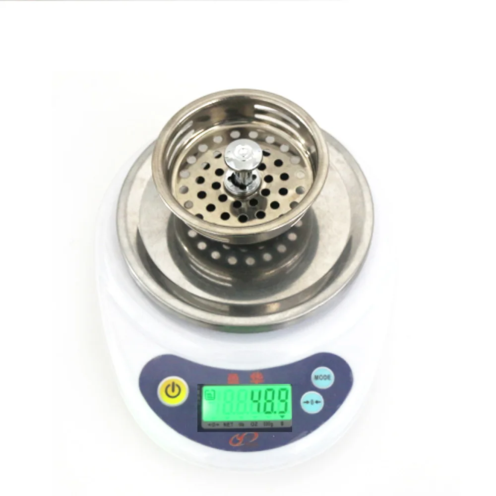 Talea Stainless steel Sink strainer Plug Kitchen Sink Drain Double Mesh Stopper Basket Strainer Waste Plug Dispose garbage
