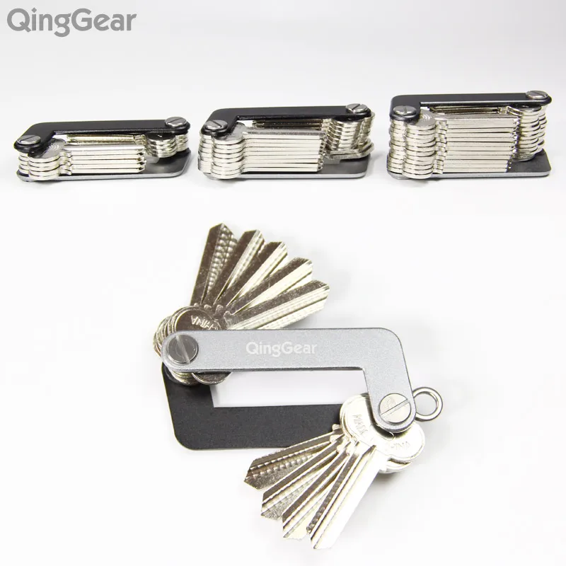 QingGear OKEY Advanced Key Organizer набор ключей для путешествий светильник легко и быстро открывающийся держатель для ключей