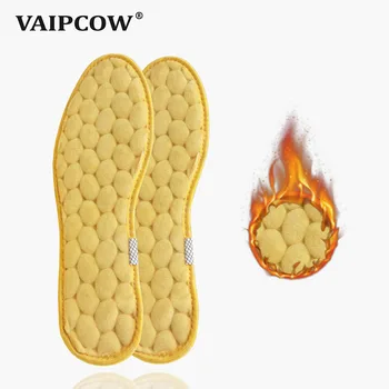 

2 pairs Keep Warm Heated Cashmere Thermal Insoles Thicken Soft Breathable Winter Sport Shoes Insert For Man Woman Boots Pad Sole