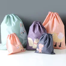 1pc Waterproofing Cartoon Animals Printed Storage font b Bags b font Baby Clothing Kids Toys Organizer