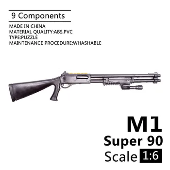 

1:6 Benelli M1 SUPER 90 Shotgun 1/6 Soldier Weapon Assembling Gun Model For 12" Action Figure Soldier Parts Toy