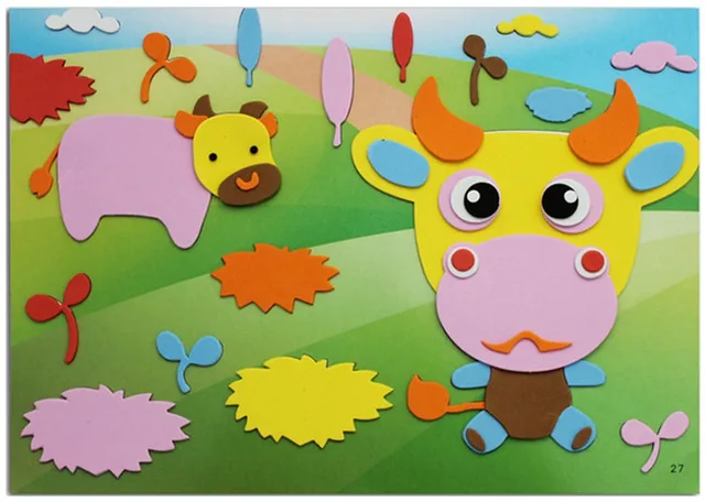 c73c children puzzle foam sheet paper clipart art works eva sponge