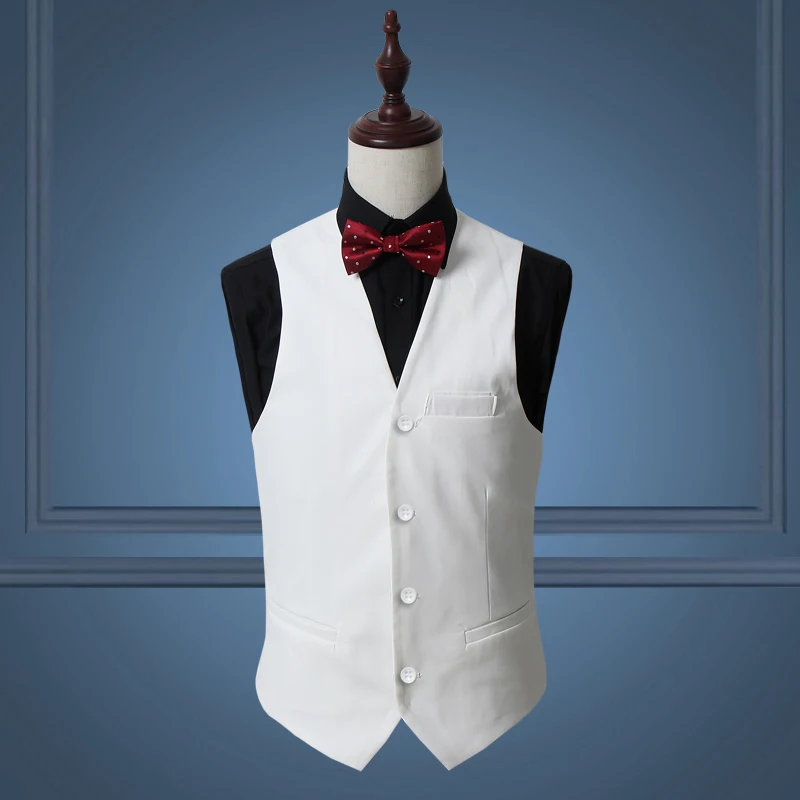 Solid traje hombres chaleco vestido blanco rojo slim fit hombres ropa de la  boda formal negocios casual dance party Chalecos hombres|vest dress  shirt|dress vests for mendress spaghetti - AliExpress