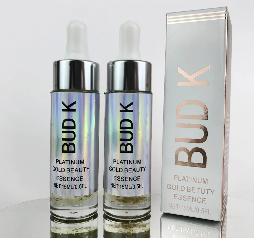 BUD K 24k Gold Skin Make Up Oil For Face Essential Oil Before Primer Foundation Moisturizing