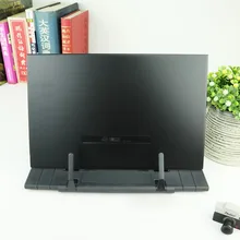 Портативная книга подставка рамка для чтения Настольный держатель с 7 наклонными регулируемыми канавками, черный