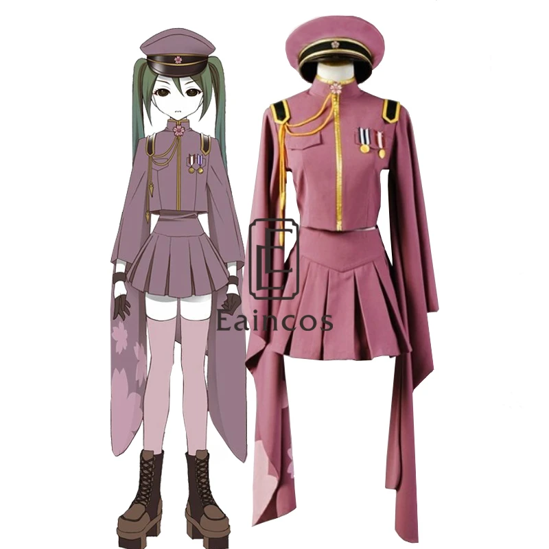 

Vocaloid Hatsune Miku Senbonzakura Kimono Uniform Cosplay Costume Outfit Full Set