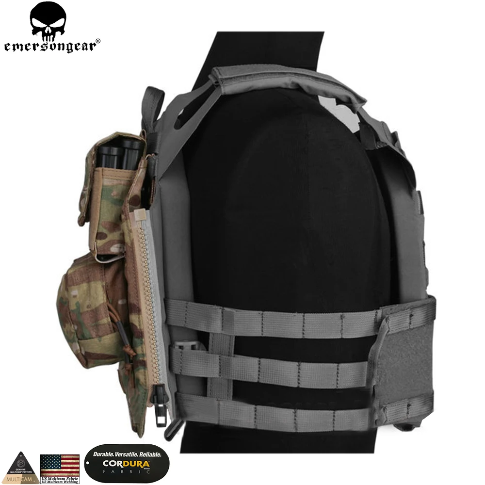 EMERSONGEAR рюкзак с молнией на панели для AVS JPC 2,0 CPC Жилет Охотничий страйкбол Пейнтбол боевой рюкзак мультикам черный EM9286