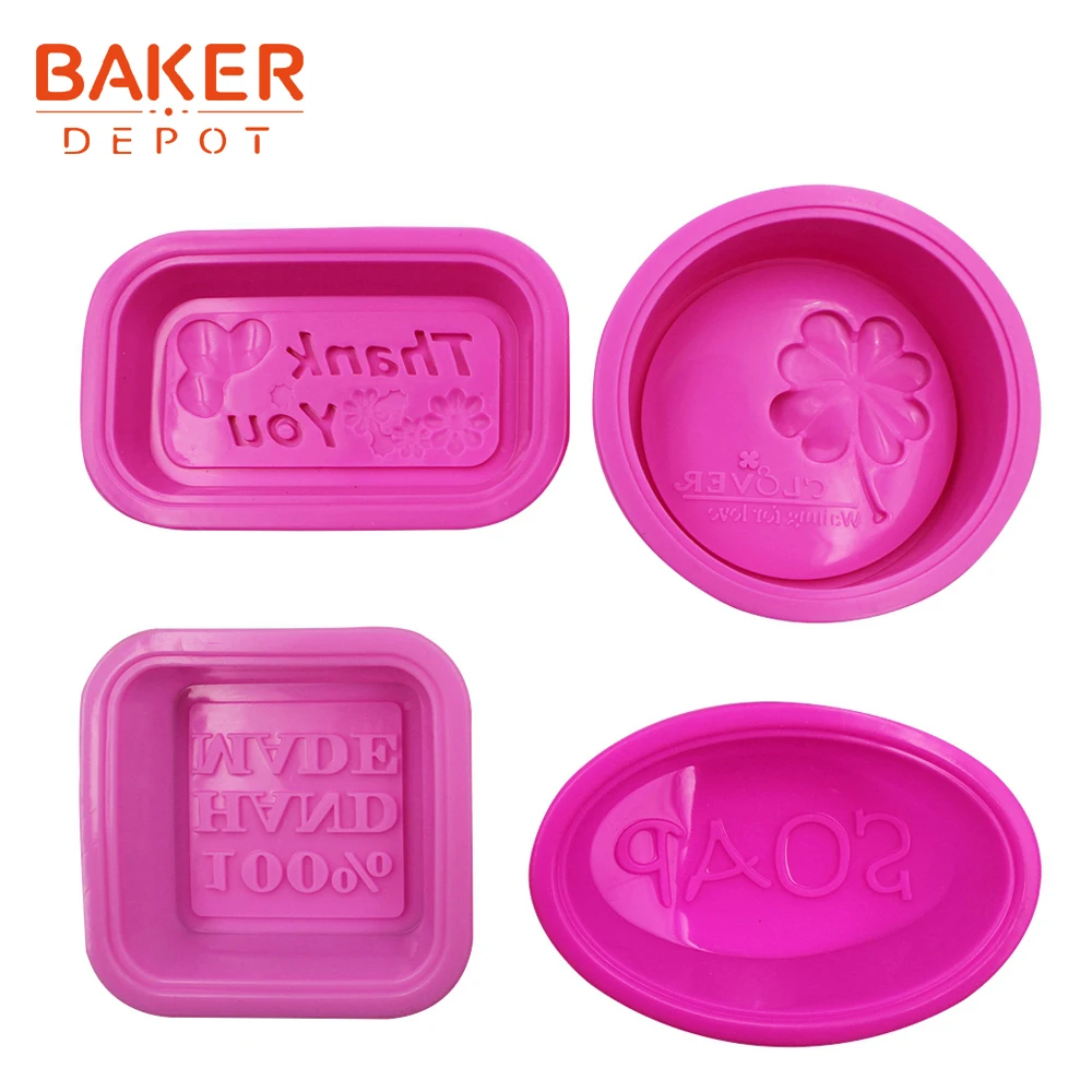 BAKER DEPOT силиконовая форма для мыла инструмент выпечки тортов клевер ручной работы