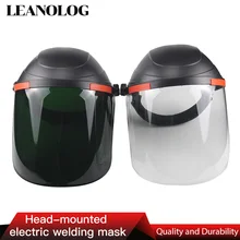 Welding Cap shield Helmet welder Mask Welding Protective Cap Welding Glasses UV Resist Welding Tools head mounted welding helmet black against ultraviolet ray protective mask pc safety headgear face shield mask glasses
