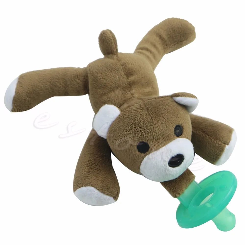 Animal Baby Infant Pacifier Clip Nipple Infant Wubbanub Silicone