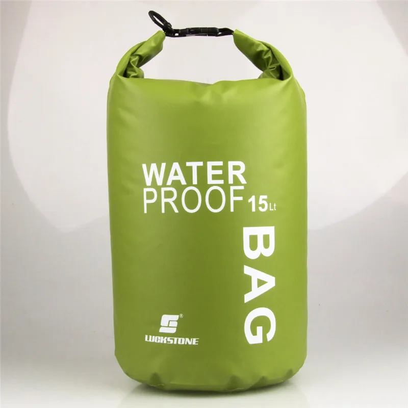 Bolsa de buceo portátil de Rafting para exterior saco de PVC impermeable plegable de natación bolsa de mano para Trekking de Río 2/5/10/15L