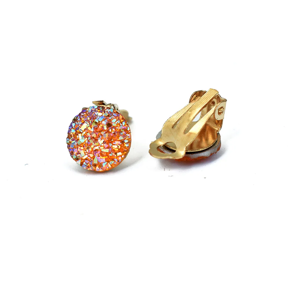 Ear Clip Earrings Bing Tu Gold Round Clip Earrings