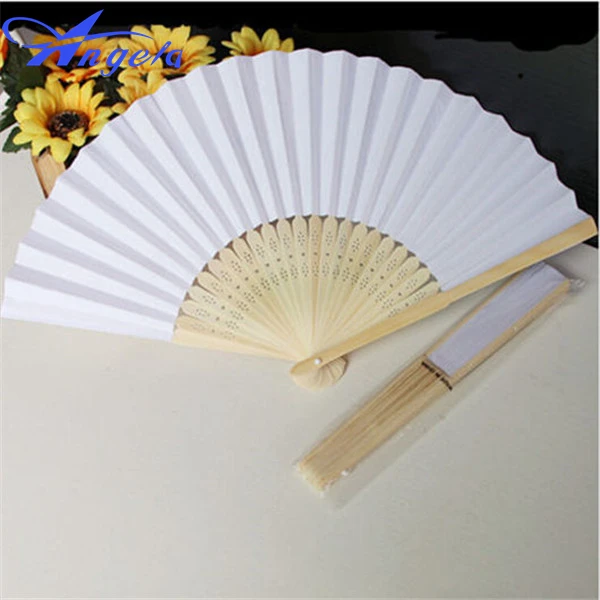 Wholesale 50pcs/Lot Custom Ladies Wedding Hand Fan,Personalized Fans Of