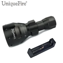UniqueFire регулируемый светодиодный фонарик UF-1504 IR 850NM масштабируемый фокус с 3 режимами инфракрасного света+ зарядное устройство использовать аккумулятор 18650/26650