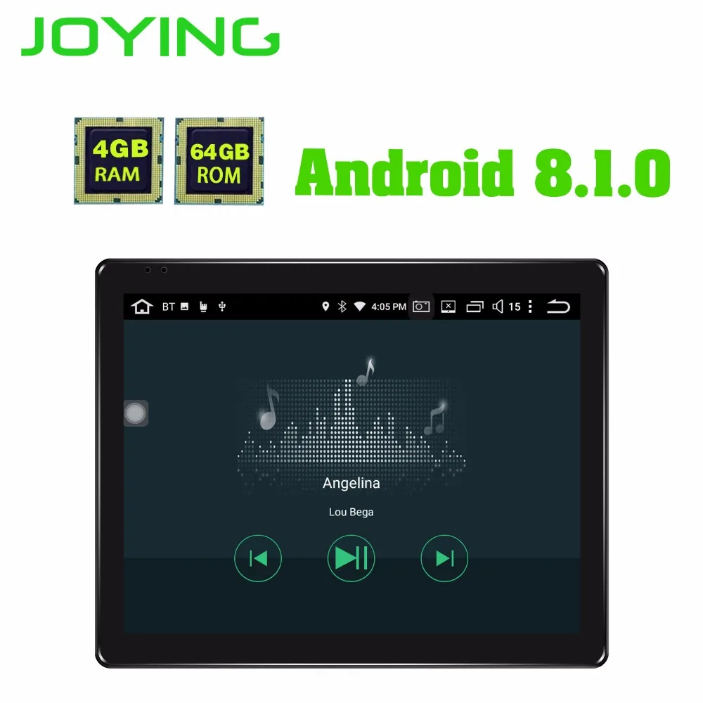 Perfect Joying 9.7 inch 1024*768 4GB+64GB HD Screen Android 8.1.0 universal single din car multimedia player Carplay GPS BT split screen 4