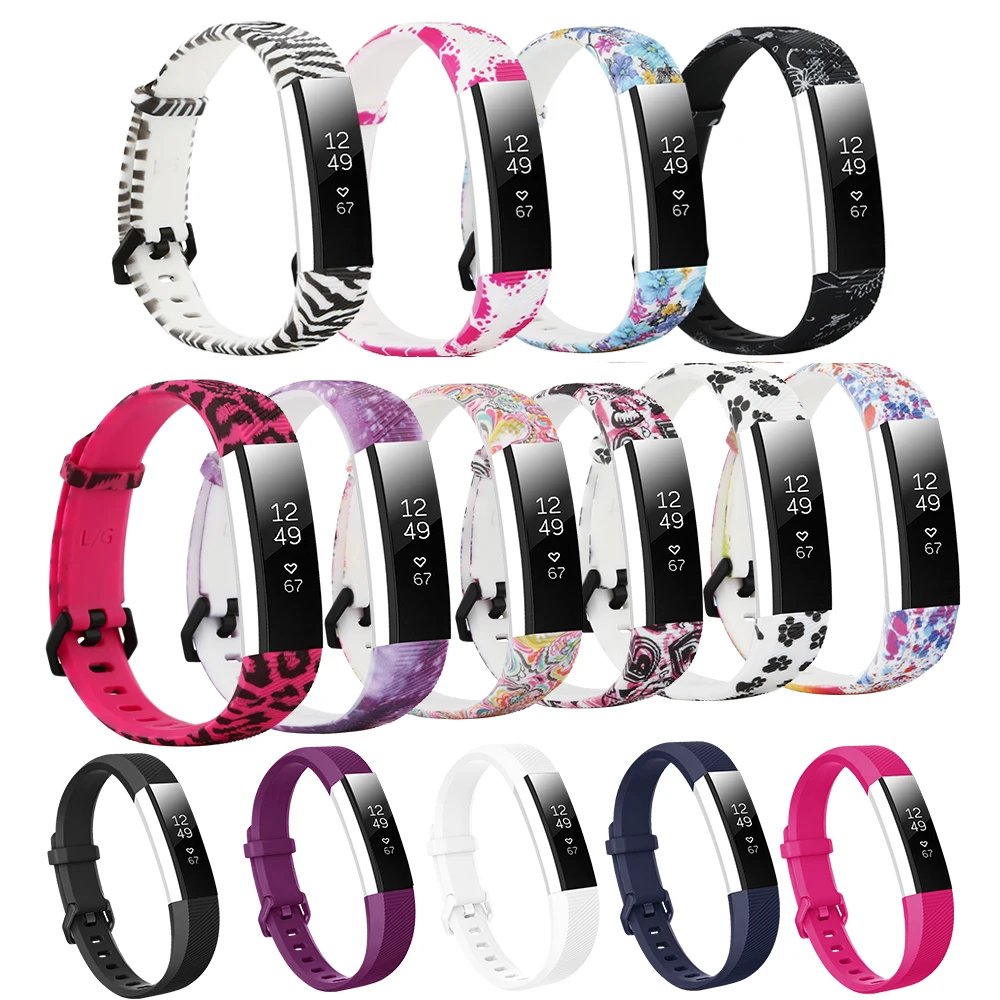 Аксессуары Honecumi Для Fitbit Alta HR простые и Цветочные Цвета /Alta фитнес браслет для