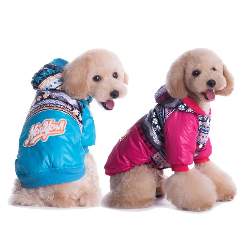 Зимний пуховик для пальто для собак теплая одежда для щенков хлопковый костюм для домашних животных Одежда для чихуахуа PT118