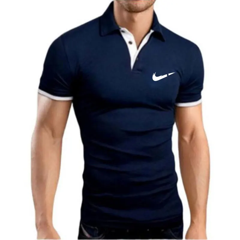 

Summer Fashion New Men High Quality Collar Polos Contrast Color Perfect Printed Polo Social Polo Shirts for Women and Mens