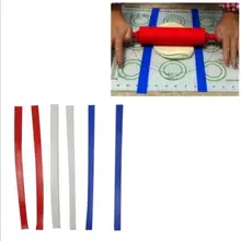 3 пары измерительных полосок для теста/совершенство полоски для кухни выпечки Кондитерские инструменты силиконовый Скалка булавка полоска набор экологически чистый