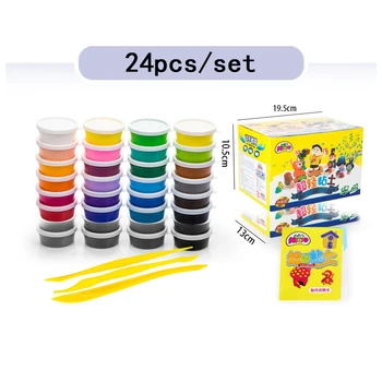 

24pcs DIY Fluffy Slime Box Supplies Soft Clay Floam Scented Stress Relief Cotton Release Clay Plasticine Toys for children