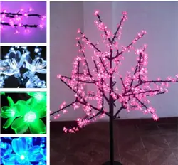 Бесплатная доставка праздник света Рождество украшения огни Роскошные ручной искусственный цветок вишни свет high180cm