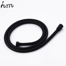 Hm manguera de plomería s, manguera de ducha negra de 1,5 m, manguera de plomería, productos de baño, accesorios de baño, manguera de tubo de ducha negra SUS304