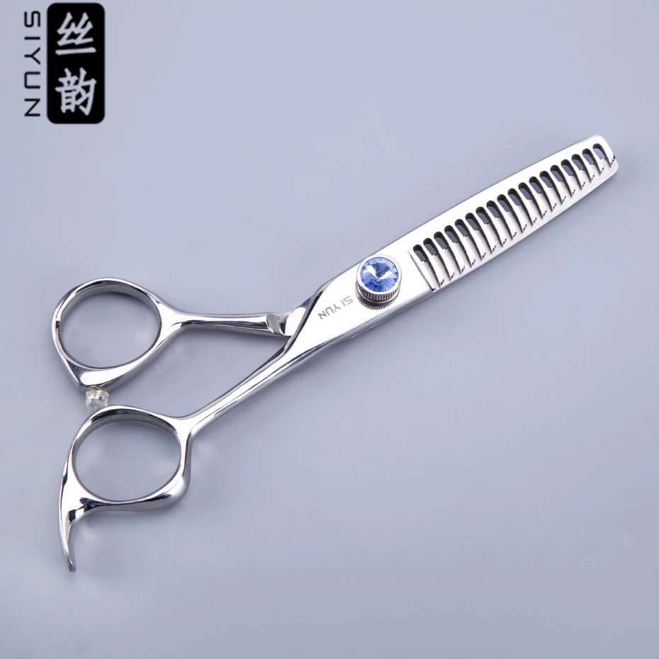 

HY60 series 6.0 size JP440C material,thinning type of professional hair scissors for barbers