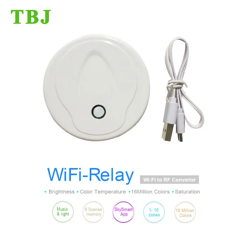

DC5-24VV 2.4G WiFi LED Hub controller to multiple receiver for LED Bulb Strip Lights