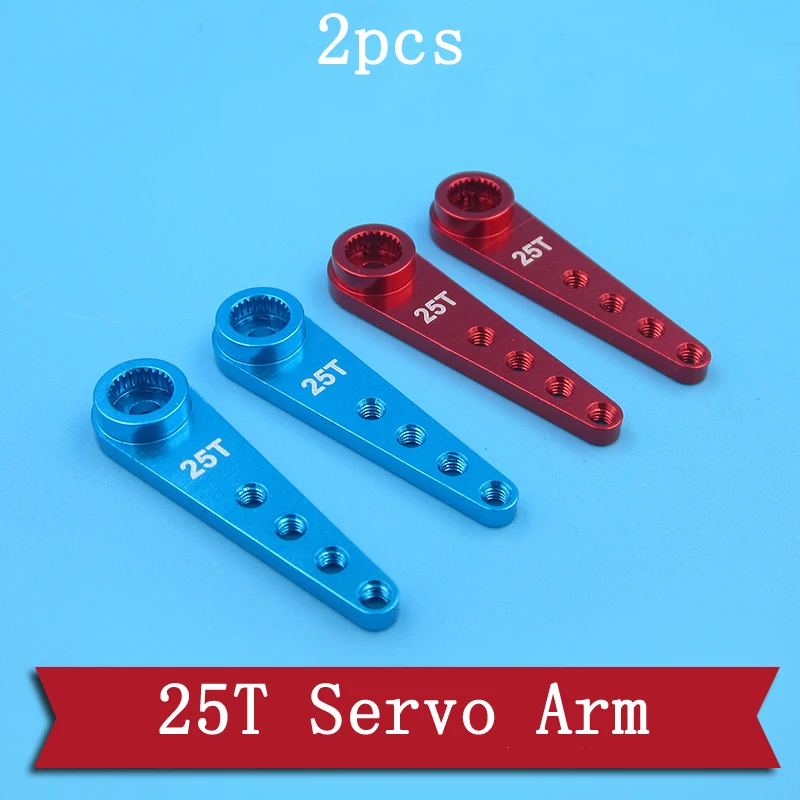 2pcs/lot 25T Metal Servo Rock Arm Lengthen Rocker Arms Steering Gear