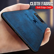 For Oneplus 7 Pro 7pro Cloth Texture Phone Case For Oneplus 6 6T Animal Design TPU Silicone Frame Shockproof Back Cover Case